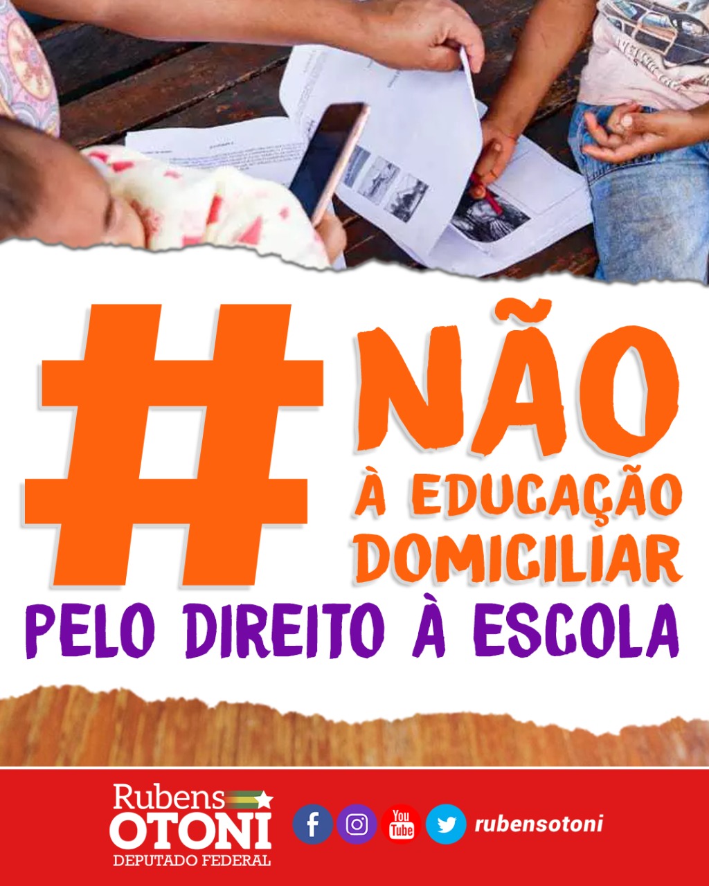 Não à Educação Domiciliar